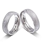 Juwelier Schönschmied Trauringe Partnerringe Eheringe - inkl. WUNSCHGRAVUR - Edelstahl Zirkonia 58-6 156HDac - mit AMAZON KONFIGURATOR direkt online gestalten !