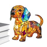 Harz Nachtlicht für Hunde - Dekorative Tischlampe mit bunter LED-Lampe, Umgebungsnachtlicht für Zuhause und Büro | Thanksgiving-Party-Dekoration, S