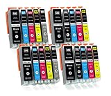 Supply Guy 20 Druckerpatronen mit Chip kompatibel mit Canon PGI-550 CLI-551 passend für Canon Pixma IP8700 IP8750 MG6300 MG6350 MG7100 MG7150 MG7500 MG7550