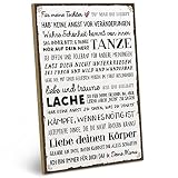ARTFAVES® Holzschild mit Spruch - Für Meine Tochter | Shabby Chic Vintage Schild | Deko Geschenk zum Thema Liebe, Mama, Mutter, Kind | Größe: 19 x 28