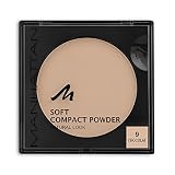 Manhattan Soft Compact Powder, Helles Kompakt Puder mit Puderquaste für einen matten, ebenmäßigen Teint, Farbe Chocolat 9, 1 x 9g