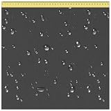 DreamRoots Segeltuch Wasserdicht - Polsterstoff Meterware 160 cm breit - Wasserabweisender Stoff 220 g/m2 600D - Markisenstoff Wasserdicht Meterware Holzkohle 1M
