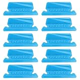 Itkcozcg Bürobedarf, 10 Stück Hängemappen-Registerkarten zum Aufhängen von Ordnern, 5,1 cm, Registerkarten und Einlagen, Bürobedarf, blau, 7.9*3.1CM, Bürob
