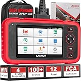 LAUNCH CRP129i 2.0 OBD2 diagnosegerät 4 System KFZ Codeleser ENG/ABS/SRS/at Auto für alle Fahrzeuge, 12 Reset ABS/TPMS/Öl/EPB/SAS/BMS/AF/Adblue/Injektor/Drosselklappe Reset, DPF Regenerierung