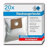 20 Staubsaugerbeutel geeignet für SEVERIN BC 7045 S Power Snow white | snowwhite | BC 7041 | BC 7044 | BC 7046 | BC 7055 | BC 7056 |ALDI QUIGG 5390 | SB 7218