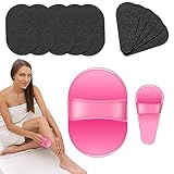 Peeling-Pads zur Haarentfernung, Haarentfernungs-Schleifpapier & Haarentfernungspad, Set mit 10 Stück, Haarentfernungs-Werkzeugsatz zur Unterarmen und anderen Körp
