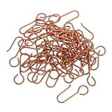 Cabilock 60 Stück Vorhanghaken Metall für Flexible Vorhangschienen S Förmige Gardinenhaken für Deckenmontage Leise und Robuste Clips für Große und Verschiedene W