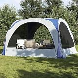 Partyzelt Blau 360x360x215 cm 185T TAFT, ShGaxin Festzelt, Pavillion, Bierzelt, Garten Party Zelt, Gartenzelt, Grillpavillon - 94369