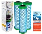 3 x Prime Inventions Wasserfilter EM Premium 5 für Sanuno Vario-HP Duo | Zusätzlich Entkalkungstabs für sichere Desinfizierung und Entkalkung Ihres Filterg