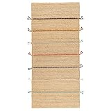 Ikea RAKLEV Teppich Flachgewebe 70x160 cm Handarbeit Natur/Mehrfarbig
