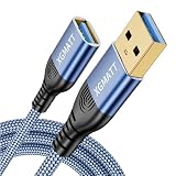 XGMATT USB 3.0 Verlängerung Kabel 2M,USB Verlängerungskabel A Stecker auf A Buchse kompatibel mit Drucker,Tastatur, Oculus Rift, Festplatte, PS VR, HTC Vive, Kartenleser, Kamera,B