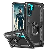 LeYi für Hülle Huawei P30 Pro Handyhülle P30 Pro New Edition,360 Grad Drehbar Ringhalter Cover TPU Bumper Schutzhülle für Case Huawei P30 Pro Handy Hüllen Schw