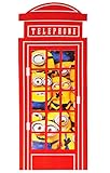 alles-meine.de GmbH XXL Wandtattoo/Sticker - Minion - Ich einfach unverbesserlich/in der Telefonzelle/Telefon - Wandsticker - Aufkleber für Kinderzimmer - selbstkleb