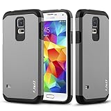 J&D Kompatibel für Samsung Galaxy S5 Hülle, Heavy-Duty [Doppelschicht] Hybrid Robustes Stoßfest Schutzhülle für Galaxy S5 Handyhülle - G