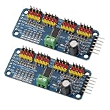 Heevhas 2PCS PCA9685 16 Kanal I2C IIC Schnittstelle 12-Bit Servotreiber platine Modul controller Kompatibel mit Raspberry Pi Kompatib