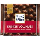 Ritter Sport Dunkle Voll-Nuss, 10 x 100 g