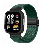 PAIYOTENDS Nylon Armbänder für Redmi Watch 2 Lite Armband, Verstellbares Magnetischem Verschluss Geflochtenes Sport Ersatzarmband für Herren Damen Kompatibel mit Xiaomi Watch 2 Lite (35)