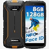 DOOGEE S41 Plus Outdoor Handy Ohne Vertrag 8GB+128GB(1TB Erweiterbar) Android 13 Outdoor Smartphone 6300mAh Octa Core 5.5' HD+ Display 13MP+8MP Baustellenhandy 4G Dual SIM IP68/GPS/NFC/OTG/Face ID