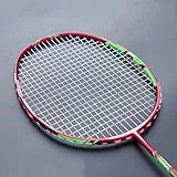 Leichtester Vollcarbon-Badmintonschläger 10U 52G 10-13,6 kg G4 Trainingsschläger mit Saitentaschen, Speed Sports für Erw