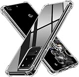 ivoler Klar Silikon Hülle für Samsung Galaxy S20 Ultra 5G mit Stoßfest Schutzecken, Dünne Weiche Transparent Schutzhülle Flexible TPU Durchsichtige Handyhülle Kratzfest Case C