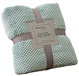 Malinsi Fleece Decke - Hellblau - Decke - Plaid - 150 x 200 - Fleecedecke - Geschenk (Hellblau, 150x200cm)