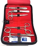 Innotech Sezierset Präparierbesteck für Studenten Scientific Präparier-Set zum Sezieren inklusive 5 Skalpellklingen 10 Pcs S