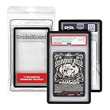 GradedGuard Graded Card Guard Case für Standard-PSA-Plattengehäuse, mehrere Farben, weiche, Matte Oberfläche, stapelbar, passend für PSA, zweiteiliges TPU- und PC-Design., Schwarz, M