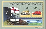 Prophila Collection Dänemark - Färöer Block4 (kompl.Ausg.) FDC Ersttagsbrief 1990 50 J. Flagge d. Färöer (Briefmarken für Sammler) Seefahrt/S