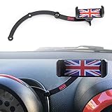Mini Cooper Handyhalterung, Faltbar Unsichtbar 360°Drehung Autotelefon GPS Halterung für Mini Cooper R55 R56 R57 R60 R61 (MINI R)