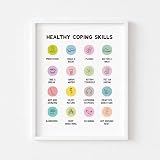 JIANGSHANDAIYOUCAIREN Psychische Gesundheit Psychotherapie Leinwand Malerei Nordische Poster und Drucke Wandkunst Bilder Kinder Zimmer Büro Dekor Kein Rahmen-A_30x40