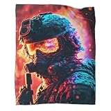 3D-Decke, Bunte Militärdecken, Erntedankgeschenk, Couchdecke, übergroße warme, superweiche Schlafdecke, Tagesdecke, weiche Mikrofaserdecken (200 x 230 cm)