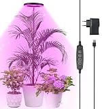 Qoolife Pflanzenlampe led Vollspektrum für Zimmerpflanzen, 155 CM Höhenverstellbare Pflanzenlicht mit 72 LEDs, 3 Dimmbaren Helligkeitsstufen, Zeitschaltuhr 3/9/12 Stunden für I