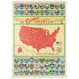 MyPuzzle Entdecke Amerika: 50 Staatswappen, Vintage Poster - Premium 500 Teile Puzzle - MyPuzzle Sonderkollektion von Anderson Design Group