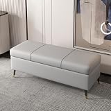 Aufbewahrungsbank aus Holz für Schlafzimmer, Eingangsbereich und Wohnzimmer, stilvoller Make-up-Hocker, Nachttisch, Ottomane, platzsparend, vielseitig einsetzbar, perfekt für Flur und S