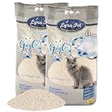 Lyra Pet® | 30 Liter Grey Cat Katzenstreu | Mit Aktivkohle | Mit Babypuder Duft | Feines Klumpstreu | 350% Saugkraft | Naturprodukt aus Bentonit | Saubere Wohnung | Neutralisiert Gerüche | Staub