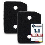 2er Set Filter für Miele T1 9164761 Trockner Wärmepumpentrockner Fein-Grob | 207 x 157 x 30mm | Schwammfilter Filtermatte Kondenstrockner Fusselfilter Schaumstoff Schaumfilter Spong