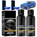 Beschichtungsmittel für Kunststoffe, 2 Stück plastic refreshing auto, Reparaturmittel für Autokunststoffe, Plastic Revitalizing Coating Agent,Auto Kunststoffteile Runderneuerungsmittel, 100 ML