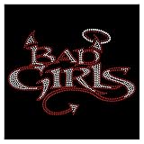 Strasselse Strassmotiv Bad Girls- Strassbild für Hoodie, Tasche, T-Shirt etc. - Glitzer-Applikation zum Aufbügeln - Größe 257 x 174