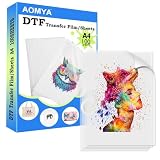 DTF Transferfolie Papier A4 100 Blatt, 21,6 x 27,9 cm, glänzend, klar, PreTreat PET Wärmetransferpapier, DTF-Folie für Sublimations- und DTF-Drucker, DTF-Folie für Sublimationsdruck, verb
