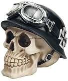 Nemesis Now Iron Cross Skull None Totenkopf Standard Polyresin Gothic, Horror, Steampunk, Totenköp