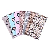 EXCEART 7st Diy-patchwork-set Leoparden-stoffapplikationen Stoffe Für Puppenkleider Selber Machen Bastelstoffbündel Stoff Zum Nähen Von Tieren Geldbörse Quadratisches Tuch Baumw