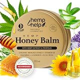 Manuka-Honig-Hanf-Salbe für Neurodermitis & Ekzeme, Schuppen - Propolis, Bienenwachs, Aloe Vera- Dermatologisch Empfohlen, Heilt Trockene, Rissige H