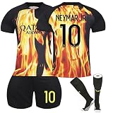 Generisch Paris Trikot PSG Hause/Auswärts Fußball Trikots Shorts Socken Set, PSG Trikot für Junge Herren, Erwachsene/Kinder Fussball Jersey Trainingsanzug