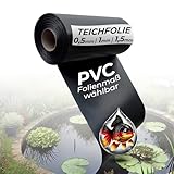 Black Forest Pond Shop Teichfolie 0.5mm 2x4m für Teich Gartenteich Schwimmteich auch Ideal für Hochbeet im Garten - 2m x 4m - Teichfolie 2x4