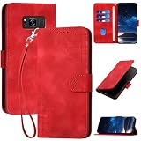 Handyhülle für Samsung Galaxy S8 Hülle Tasche mit Premium Leder [Kartenfach] [Standfunktion] Flip Case Cover Schutzhülle für Samsung Galaxy S8 - R