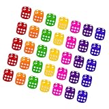 Abaodam 50 Stück Transparente Acrylwürfel Bunt Standard Spielwürfel mit Großen Punkten Ausbalanciert für Kneipen und Brettspiele Zufällige Farbe Zufällige Farb