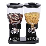 Supfine 2 x 3,5 l Müslispender, Cornflakes Dispenser, Duo-Spender für Müsli, Bonbons,