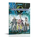 CPXBLHHW Log Horizon Beliebtes Anime-Poster auf Leinwand, Wandkunst, dekoratives Gemälde, Poster, 30 x 45 cm, R