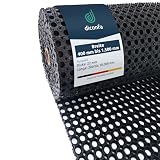 diconfa Ringgummimatte NACH MAß - BREITE: 400mm bis 1500mm - LÄNGE: 0,2m bis 10m == 1m x 0,6m (100cm x 60cm) - Schmutzfangmatte rutschfest Paddockmatte Gummimatte Lochmatte Wab