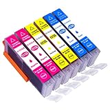 ESMOnline 6 komp. XL Druckerpatronen Canon CLI 551 Pixma MG5450 MG5550 MG5650 MG5655 MG6350 MG6450 MG6650 MG7100 MG7150 MG7550 MX725 MX925 iP7200 iP7250 iP8750 iX6850 (CLI-551)